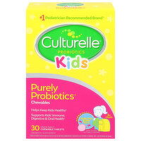 Culturelle Kids Purely Probiotics, Chewable Tablets, Burst Berry Flavor, 30 Each