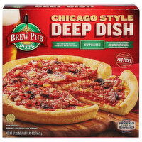 Brew Pub Pizza Pizza, Chicago Style Deep Dish, Supreme, 27.05 Ounce