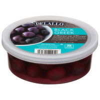 Delallo Olives in Brine, Black Greek, 5 Ounce