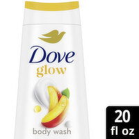 Dove Moisturizing Skin Cleanser Body Wash Glow Mango & Almond Butter, 20 Ounce