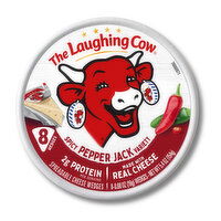 The Laughing Cow Creamy Spicy Pepper Jack Spreadable Cheese Wedges, 8 Each