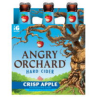 Angry Orchard Hard Cider, Crisp Apple, 6 Pack, 6 Each