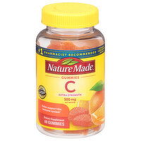 Nature Made Vitamin C, Extra Strength, 500 mg, Gummies, Tangerine, 60 Each