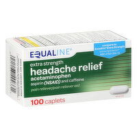 Equaline Headache Relief, Extra Strenght, Caplets, 99 Each