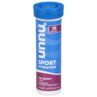 Nuun Sport Hydration, Tri-Berry Flavored, Effervescent Electrolyte Drink Tablets, 10 Each