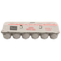 Essential Everyday Eggs, White, Jumbo, 12 Each