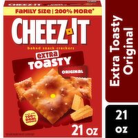 Cheez-It Cheese Crackers, Extra Toasty, Family Size, 21 Ounce