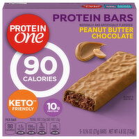 Protein One 90 Calories Peanut Butter Chocolate Protein Bars, 5 Each