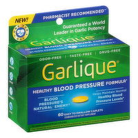 Garlique Blood Pressure Formula, Healthy, Caplets, 60 Each