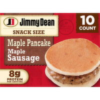 Jimmy Dean Snack Size Maple Pancake Breakfast Sandwiches with Maple Sausage Frozen, 10 Each