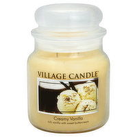 Village Candle Candle, Creamy Vanilla, Premium Jar, 1 Each