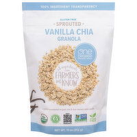 One Degree Organic Foods Gluten Free Sprouted Vanilla Chia Granola, 11 Ounce