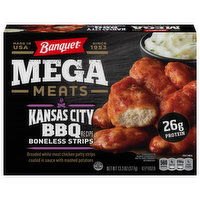 Banquet Mega Meats Mega Meats  Frozen Kansas City BBQ Boneless Strips, 13.3 Ounce