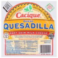 Cacique Cheese, Part Skim Milk, Queso Quesadilla, 10 Ounce