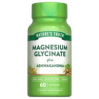 Nature's Truth Magnesium Glycinate, Plus Ashwagandha, Capsules, 60 Each