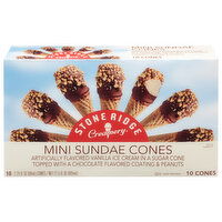 Stone Ridge Creamery Sundae Cones, Mini, 10 Each