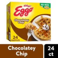 Eggo Frozen Waffles, Chocolatey Chip, Family Pack, 29.6 Ounce