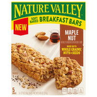 Nature Valley Breakfast Bars, Maple Nut, Soft Baked, 5 Each