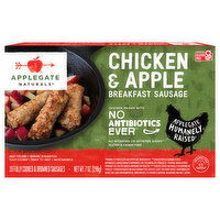 Applegate Naturals Chicken & Apple Breakfast Sausage, 10 Each