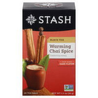 Stash Black Tea, Warming Chai Spice, Tea Bags, 20 Each