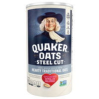 Quaker Oatmeal, 100% Whole Grain Oats, Steel Cut, Hearty Traditional, 30 Ounce