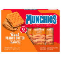 Munchies Peanut Butter Sandwich Crackers with Peanut Butter Filling, 8 Each