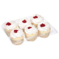 Cub Raspberry Whipped Cupcakes, 6 Each