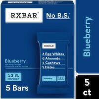 Rxbar Protein Bars, Blueberry, 9.1 Ounce