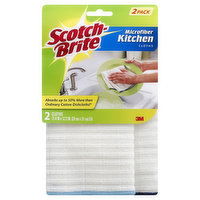 Scotch-Brite Kitchen Cloths, Microfiber, 2 Pack, 2 Each