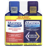 Mucinex Cough & Cold Relief, Day & Night, 2 Each