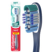 Colgate 360 Whole Mouth Adult Manual Toothbrush With Tongue And Cheek Cleaner, 1 Each