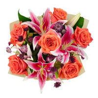 Cub Floral Signature Rose & Lily Bouquet Assorted Colors, 1 Each