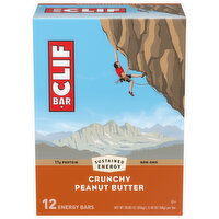 Clif Bar Energy Bars, Crunchy Peanut Butter, 12 Each