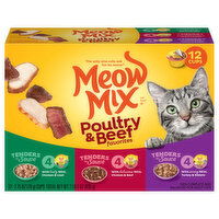 Meow Mix Cat Food, Poultry & Beef Favorites, Adult, 12 Each