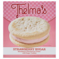 Thelma's 4-4Fl. Oz. 4 Pack Ice Cream Sandwiches Thelma's Strawberry Sugar Ice Cream Sandwich 4 Pack, 16 Fluid ounce