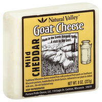 Natural Valley Cheese, Goat, Mild Cheddar, 8 Ounce