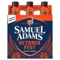 Samuel Adams Beer, Hearty & Smooth, 6 Each