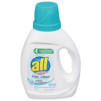 All Detergent, Odor Relief, Free Clear, 36 Fluid ounce