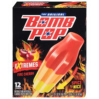 Bomb Pop Pops, Fire Cherry, Extremes, 12 Each