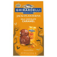 Ghirardelli Milk Chocolate, Jack O'Lanterns, Caramel, 4.1 Ounce