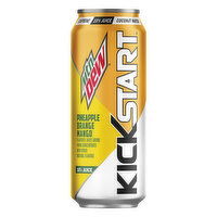 Mtn Dew KickStart Juice Drink, Pineapple Orange Mango, 16 Ounce