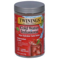 Twinings Cold Water Infusions, Watermelon & Mint, 12 Each