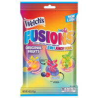 Welch's Juicefuls Fruit Snacks, Fusions, Juice Filled, Watermelon Lemon/Peach Green Apple/Blueberry Raspberry, 4 Ounce