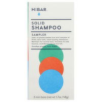 HiBAR Shampoo, Solid, Sampler, 3 Each