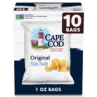 Cape Cod® Original Kettle Cooked Potato Chips, Snack Bags, 10 Ounce