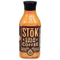 Stok Coffee Beverage, Darkest Roast, Cappuccino, Cold Brew, 48 Fluid ounce