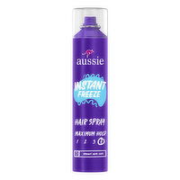 Aussie Aussie Instant Freeze Hair Spray for Curly Hair, Straight Hair, and Wavy Hair, 10 oz, 10 Ounce