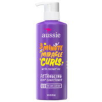 Aussie 3 Minute Miracle Curls Deep Conditioner, Detangling, 16 Fluid ounce