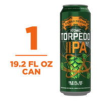 Sierra Nevada Beer, Atomic Torpedo West Coast Juicy IPA Craft Beer 19.2oz Can, 19.2 Fluid ounce