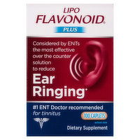 Lipo Flavonoid Ear Ringing, Plus, Caplets, 100 Each